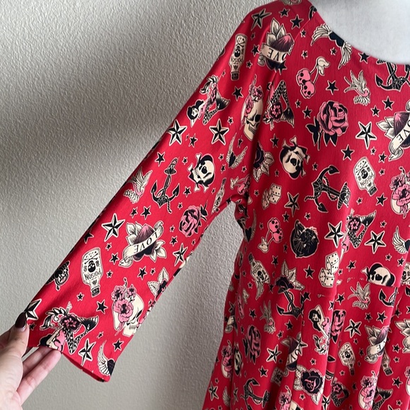 Torrid - Mini Studio Luxe Ponte Babydoll Dress - Picture 6 of 10